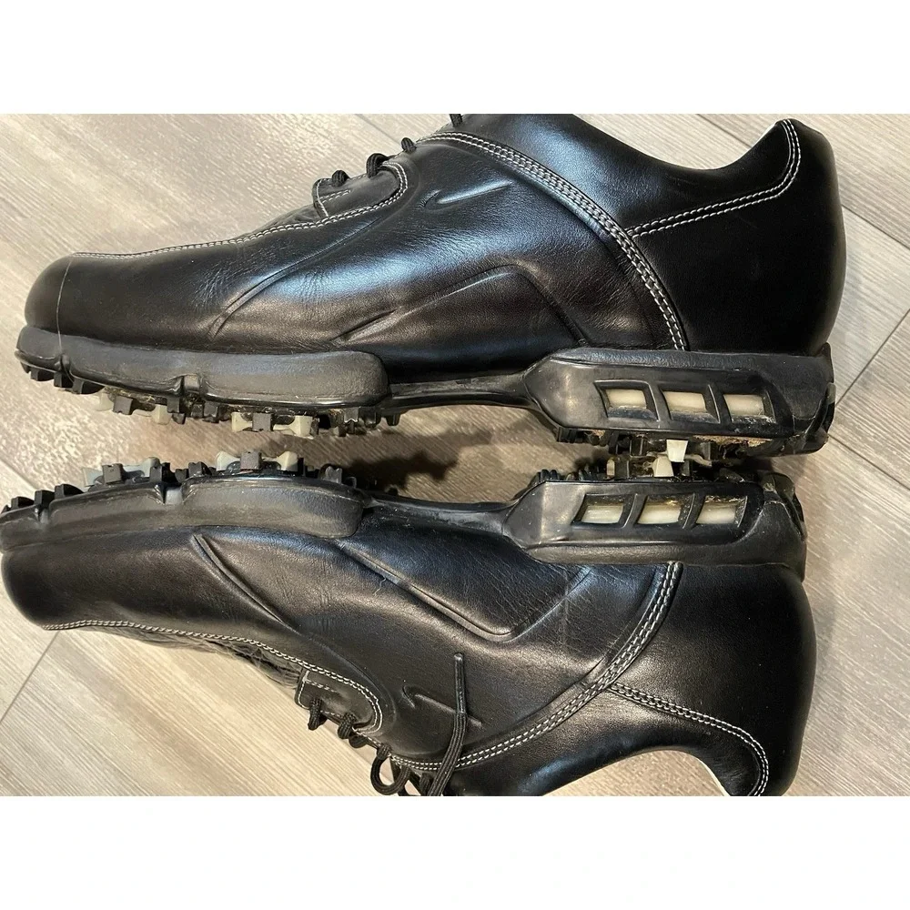 Nike Men's Golf Shoes Lace Up Dressy - Black, US 9.5W
